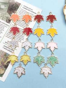 15pcs/set Maple Leaf DIY Pendant - Multicolor - View 1