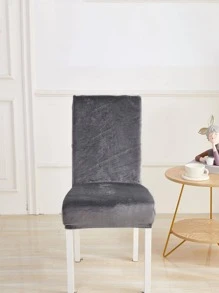 1 Màu Bọc Bọc Ghế, Bọc Ghế Phòng Ăn Polyester Hiện Đại Bọc Ghế Cho Gia Đình - Màu xám đen - Xem 2