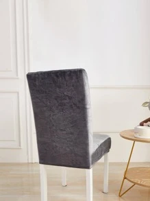 1 Màu Bọc Bọc Ghế, Bọc Ghế Phòng Ăn Polyester Hiện Đại Bọc Ghế Cho Gia Đình - Màu xám đen - Xem 3