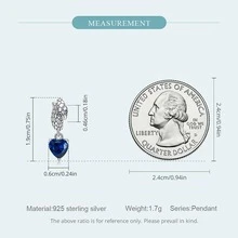 WOSTU Cubic Zirconia Heart Sterling Silver DIY Bead - Silver - View 5