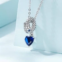 WOSTU Cubic Zirconia Heart Sterling Silver DIY Bead - Silver - View 2