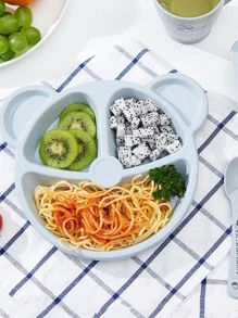 1 件卡通耳朵设计盘子、厨房、圣诞礼物、学校用品 - 彩色 - 查看 5