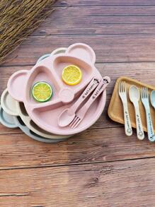 1 件卡通耳朵设计盘子、厨房、圣诞礼物、学校用品 - 彩色 - 查看 4