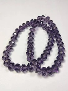 Hạt DIY phẳng - Màu tím  Violet - Xem 3