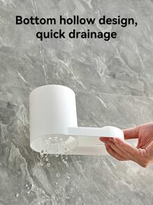 1 set Cepillo de limpieza de baños con mango largo - Blanco - Ver 4
