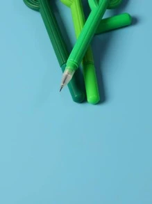 3pcs Cactus Design Gel Pen - Multicolor - View 4