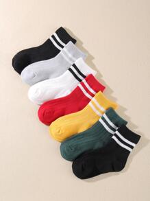 7 pares de calcetines de rayas para niños - Multicolor - Ver 1