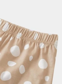 Girls Dalmatian & Cartoon Graphic Raglan Sleeve Snug Fit PJ Set - Multicolor - View 5