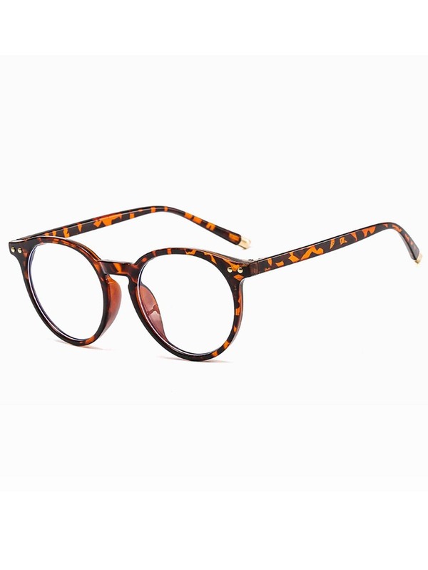 Tortoiseshell Round Frame Eyeglasses SHEIN UK