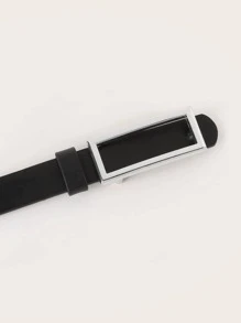 Geometric Buckle Belt Summer, School Fall, Autumn, Halloween - Black - View 2