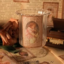 30入組復古圖案自粘材料適用於DIY - 棕色 - 查看 7