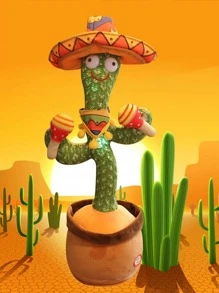 1入組聚酰胺創意仙人掌設計互動遊戲適合派對 - 軍綠色 - 查看 1