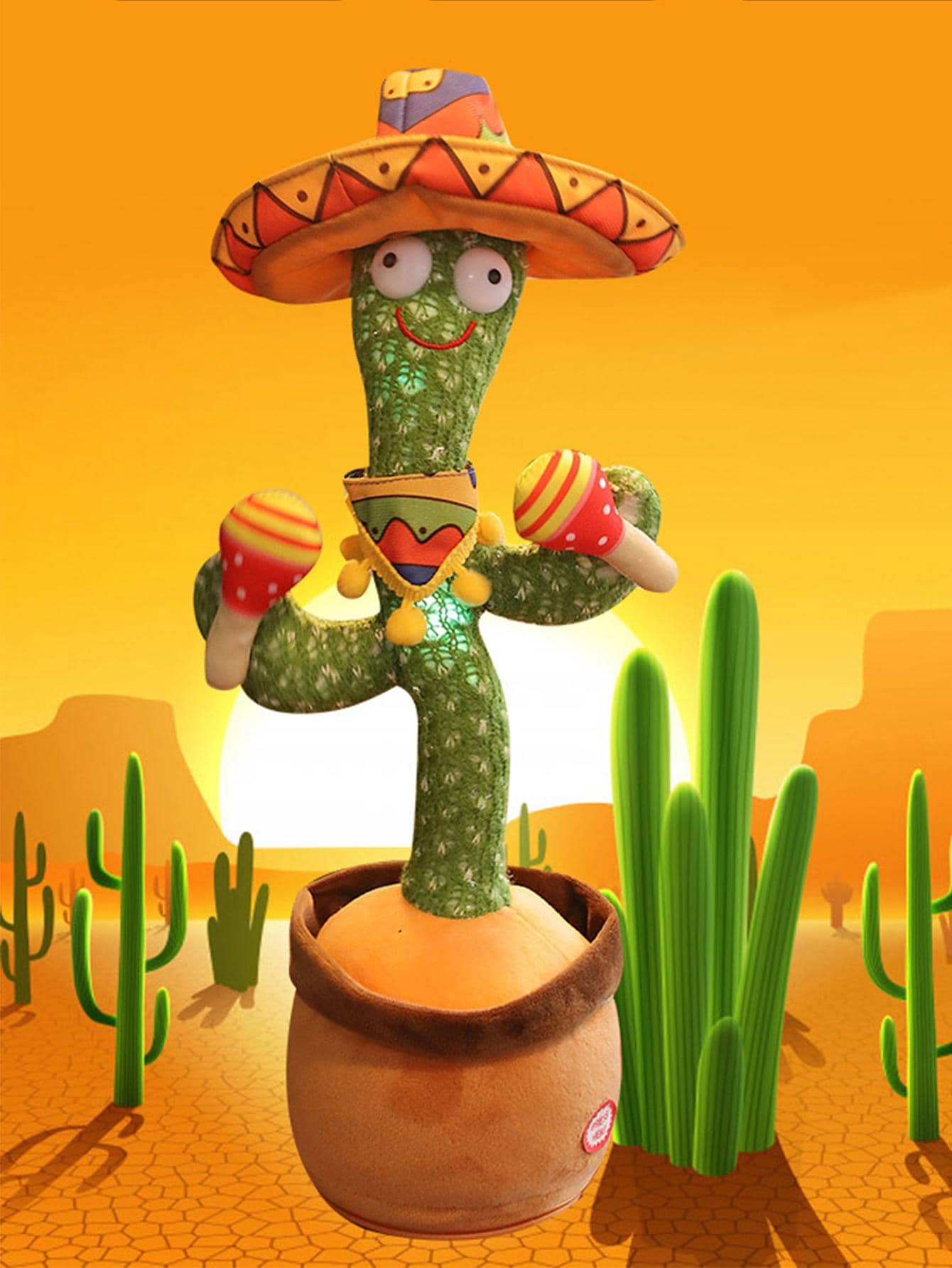 1入組聚酰胺創意仙人掌設計互動遊戲適合派對 - 軍綠色 - 查看 1