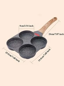 1pc Stainless Steel Pan - Grey - View 1