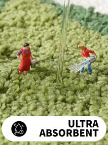 1 Thảm Tắm Chống Trơn Trượt Hình Lá, Thảm Trải Sàn Polyester Chống Trơn Trượt, Dành Cho Phòng Tắm, Trang Trí Phòng - Nhiều màu - Xem 4