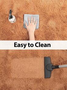 1 Chiếc Đồng Màu Sang Trọng Thảm Kaki Màu Polyester Sang Trọng Sàn Cho Phòng Khách, Phòng Ngủ - Màu Khaki - Xem 7