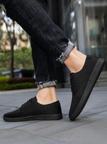 Casual Men'S Sneakers - Black - View 1