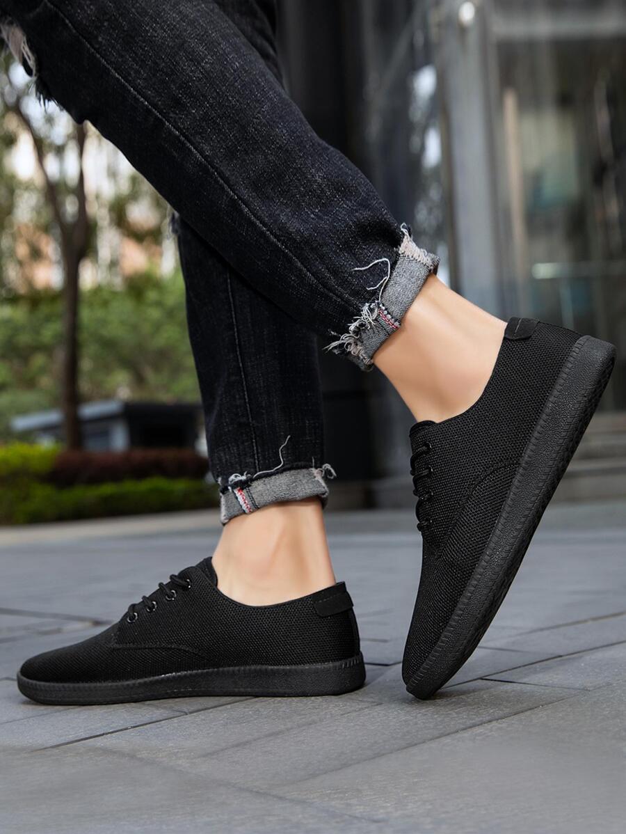 Casual Men'S Sneakers - Black - View 1