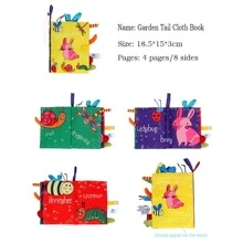 1入組滌綸嬰兒立體聲教育布現代動物柔軟的活動遊戲套裝適用於兒童早期教育 - 彩色 - 查看 4