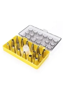 18pcs/set Stainless Steel Piping Nozzle - Silver - View 2
