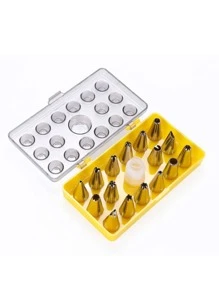 18pcs/set Stainless Steel Piping Nozzle - Silver - View 6