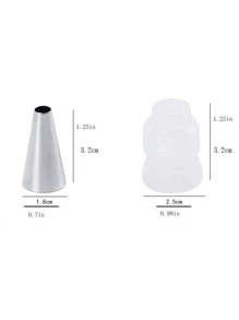 18pcs/set Stainless Steel Piping Nozzle - Silver - View 8