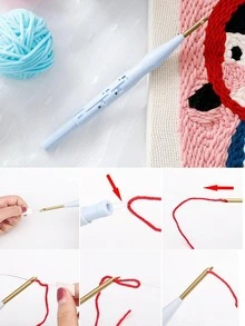 1個4級可調節刺繡針-藍色 - 藍色 - 查看 2