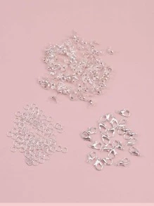 1 Gói Thời Trang Tôm Hùm Khóa & Vòng Nhảy & Tự Làm Tại Ngoại Cho Nữ Cho Tự Làm Trang Sức Làm - Bạc - Xem 1