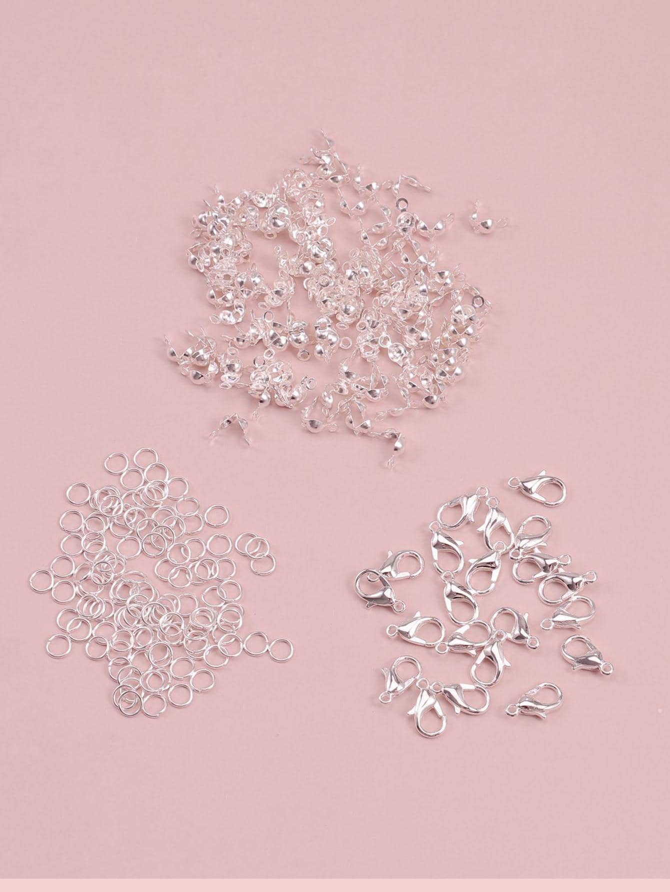 1 Gói Thời Trang Tôm Hùm Khóa & Vòng Nhảy & Tự Làm Tại Ngoại Cho Nữ Cho Tự Làm Trang Sức Làm - Bạc - Xem 1