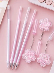 2 chiếc Bút Gel trang trí hoa, Bút gel nhựa trang trí hoa hiện đại cho văn phòng, trường học - Nhiều màu - Xem 6