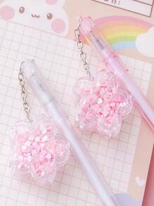 2 chiếc Bút Gel trang trí hoa, Bút gel nhựa trang trí hoa hiện đại cho văn phòng, trường học - Nhiều màu - Xem 3