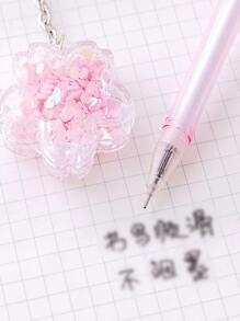 2 chiếc Bút Gel trang trí hoa, Bút gel nhựa trang trí hoa hiện đại cho văn phòng, trường học - Nhiều màu - Xem 2