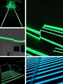 1卷夜光胶带，简单纯色夜光警示胶带，适用于家庭、贴纸、墙贴、乙烯基贴花，用于家居装饰、春季装饰品，让您的家焕然一新，拉玛装饰贴纸