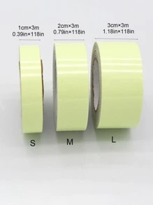 1卷夜光胶带，简单纯色夜光警示胶带，适用于家庭、贴纸、墙贴、乙烯基贴花，用于家居装饰、春季装饰品，让您的家焕然一新，拉玛装饰贴纸