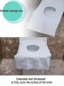 10pcs Disposable Toilet Seat Cover Bathroom Decor Fall Decor