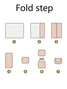 1pc Plaid Pattern Outdoor Waterproof Picnic Mat - Multicolor - View 9