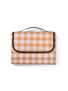 1pc Plaid Pattern Outdoor Waterproof Picnic Mat - Multicolor - View 8