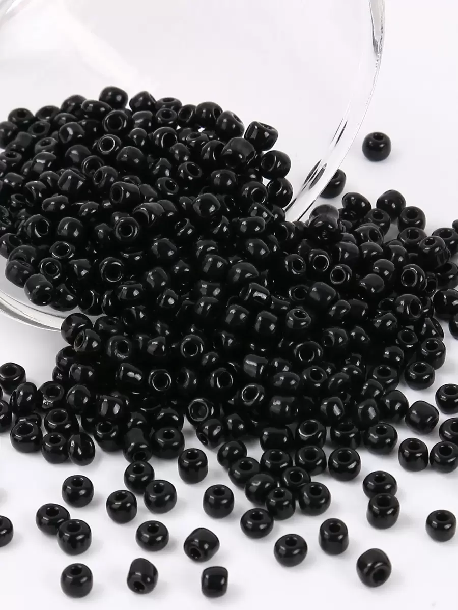150 piezas/set Accesorio de joya DIY cuenta - Negro - Ver 1