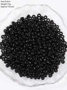 150 piezas/set Accesorio de joya DIY cuenta - Negro - Ver 4