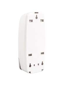 1pc 360ml No Drilling Wall-mounted Simple Style Manual Soap Dispenser For Shower Gel, Shampoo Suitable For Bathroom, Toilet, Hotel White - White - View 3