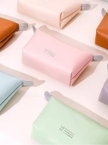 1 件字母图案盥洗旅行包，波西米亚风