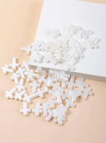 60入組/套時尚十字架設計DIY珠子適合女士DIY首飾製作