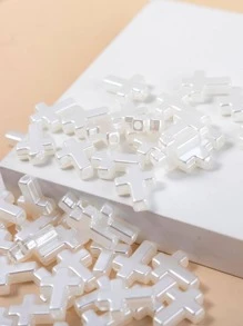 60入組/套時尚十字架設計DIY珠子適合女士DIY首飾製作