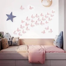 72 pièces Autocollant papillon 3D creux, Décalcomanie papillon pour décoration, Autocollants, Sticker mural, Décalcomanie vinyle pour décorations de la maison, Articles de décoration de printemps pour rafraîchir votre maison, Autocollants de décoration Rama Cadeaux Anniversaire Remise des diplômes