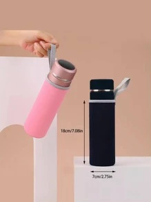 1 cái nắp chai cách nhiệt bằng silicon - Hồng - Xem 5