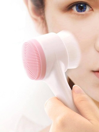 1入組雙面面部清潔刷