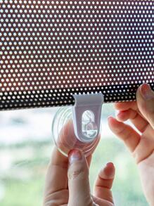 1pc Polka Dot Pattern Roller Blind, Modern Sun Shade For Home - Black - View 3