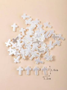 60入組/套時尚十字架設計DIY珠子適合女士DIY首飾製作