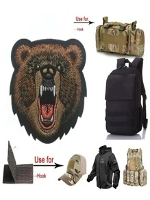 YBLZGCN Parches Bordados De Calavera Para Ropa, Brazaletes De Parche Para Gorras, Bolsas Y Mochilas, Parche De Insignia Removible, Accesorios Decorativos Para Gorras, Mochilas, Chaquetas Y Ropa - Multicolor - Ver 2