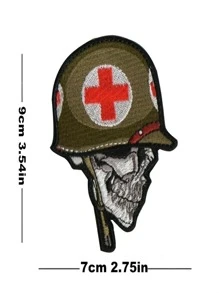 YBLZGCN Parches Bordados De Calavera Para Ropa, Brazaletes De Parche Para Gorras, Bolsas Y Mochilas, Parche De Insignia Removible, Accesorios Decorativos Para Gorras, Mochilas, Chaquetas Y Ropa - Multicolor - Ver 3